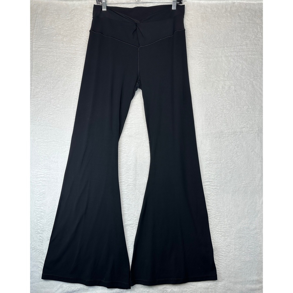 OFFLINE by Aerie Real Me Xtra Flare Leggings Womens XL Black Crossover V-Waist